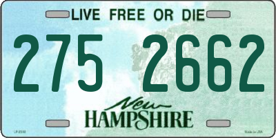 NH license plate 2752662