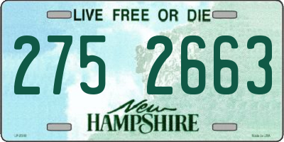 NH license plate 2752663