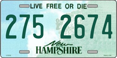 NH license plate 2752674