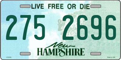NH license plate 2752696