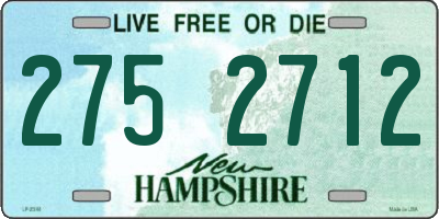 NH license plate 2752712