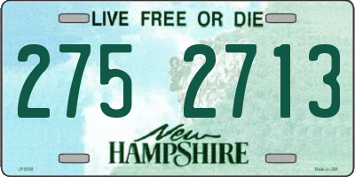 NH license plate 2752713