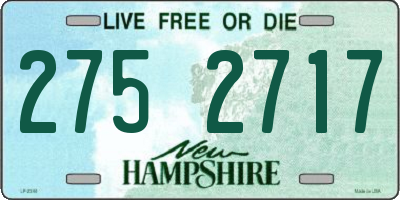 NH license plate 2752717