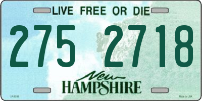 NH license plate 2752718