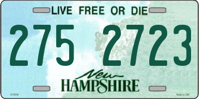 NH license plate 2752723