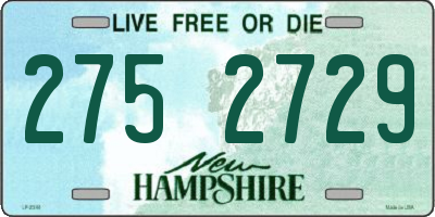 NH license plate 2752729