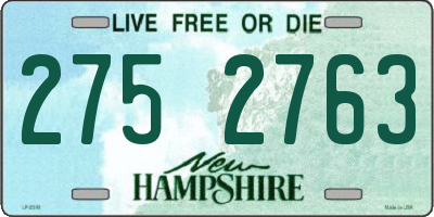 NH license plate 2752763