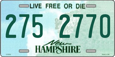 NH license plate 2752770