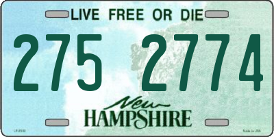 NH license plate 2752774