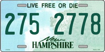 NH license plate 2752778
