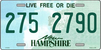 NH license plate 2752790