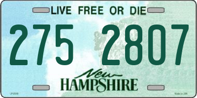 NH license plate 2752807