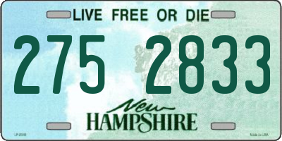NH license plate 2752833