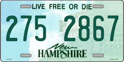 NH license plate 2752867
