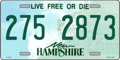 NH license plate 2752873