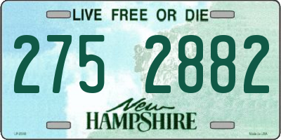 NH license plate 2752882