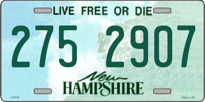 NH license plate 2752907