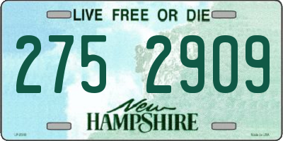 NH license plate 2752909