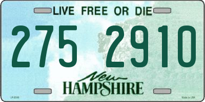 NH license plate 2752910