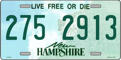 NH license plate 2752913
