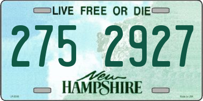 NH license plate 2752927