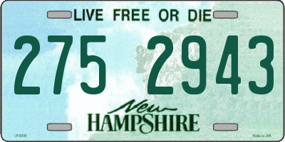 NH license plate 2752943
