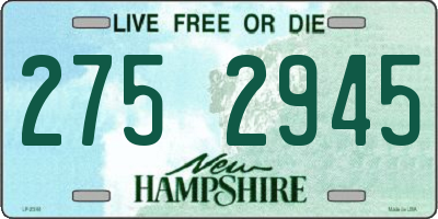 NH license plate 2752945