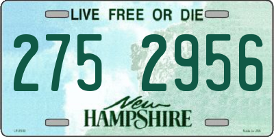 NH license plate 2752956