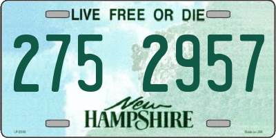 NH license plate 2752957