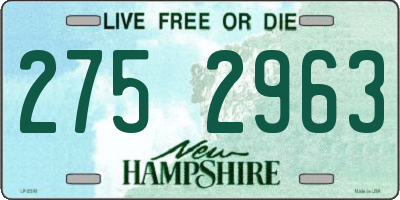 NH license plate 2752963