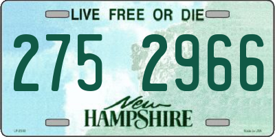 NH license plate 2752966