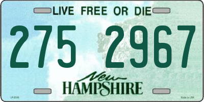 NH license plate 2752967