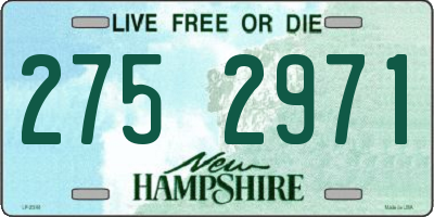 NH license plate 2752971