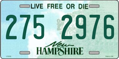 NH license plate 2752976