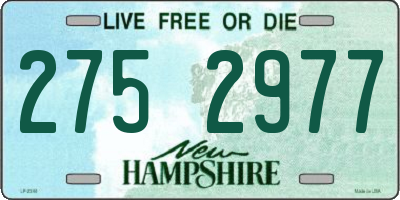 NH license plate 2752977