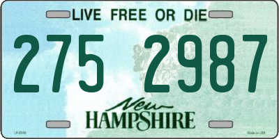 NH license plate 2752987