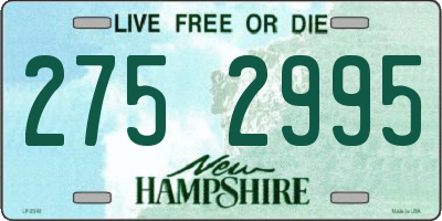 NH license plate 2752995