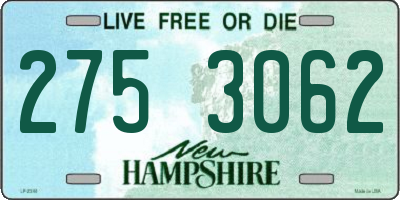 NH license plate 2753062
