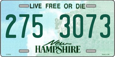 NH license plate 2753073