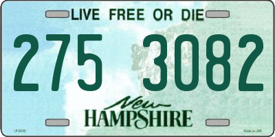 NH license plate 2753082