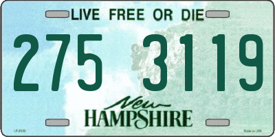 NH license plate 2753119