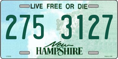 NH license plate 2753127