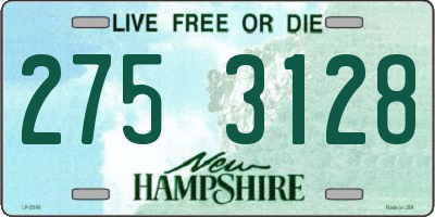 NH license plate 2753128