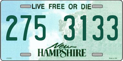 NH license plate 2753133