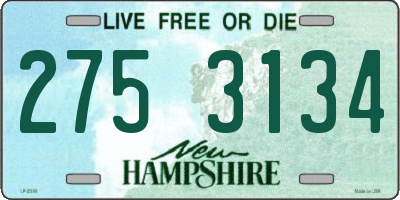 NH license plate 2753134