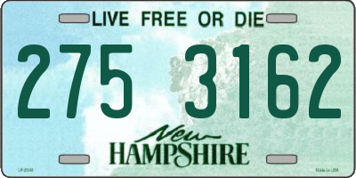 NH license plate 2753162