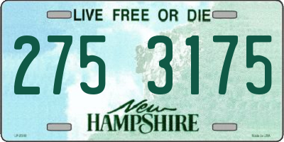NH license plate 2753175