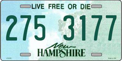NH license plate 2753177
