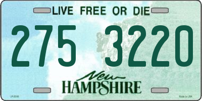 NH license plate 2753220