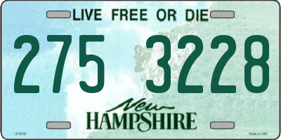 NH license plate 2753228